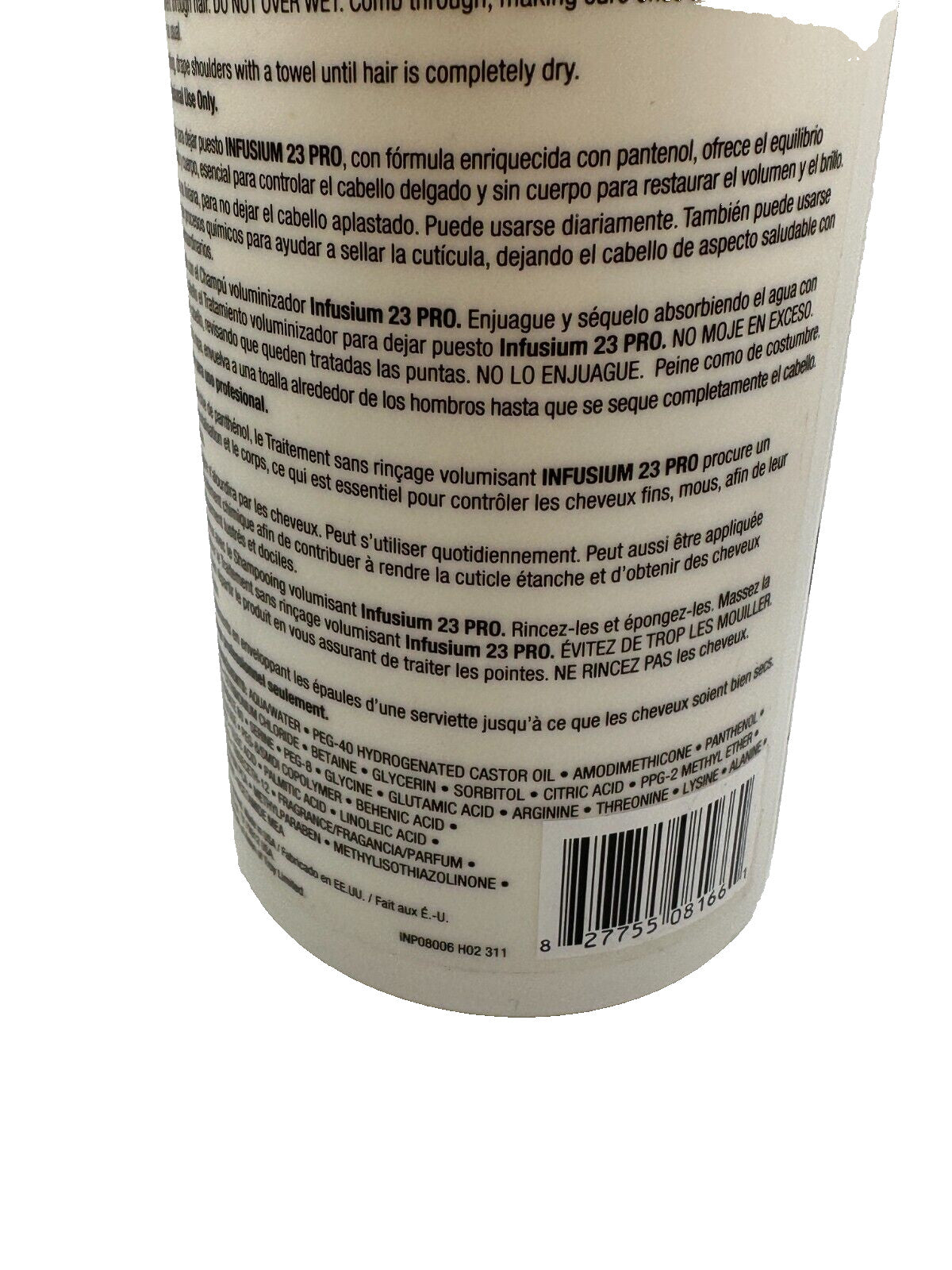 Infusium 23 Volumizing Leave-In Hair Treatment with Pro Vitamin B5 - 33.8 oz