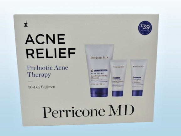Acne Relief Prebiotic Therapy 30-Day Regimen Set - Pack of 3