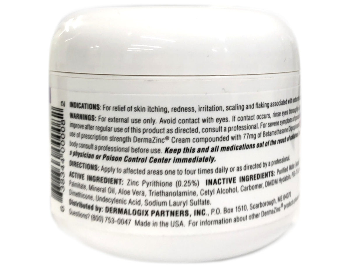 Zinc Pyrithione Cream 0.25% - 4 oz, Pack of 2