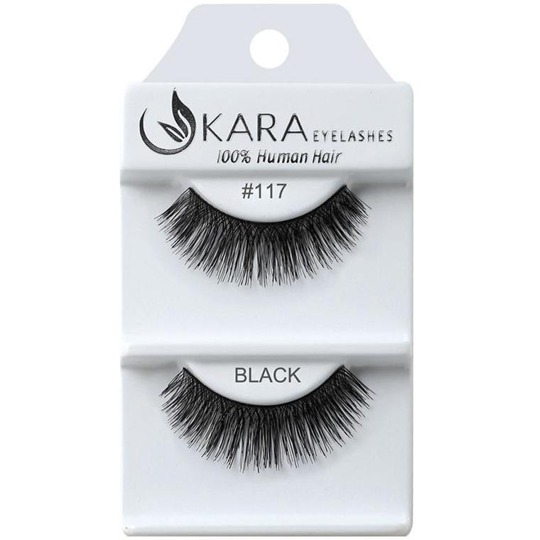 6 Pairs 100% Human Hair False Eyelashes - Kara Assorted Styles