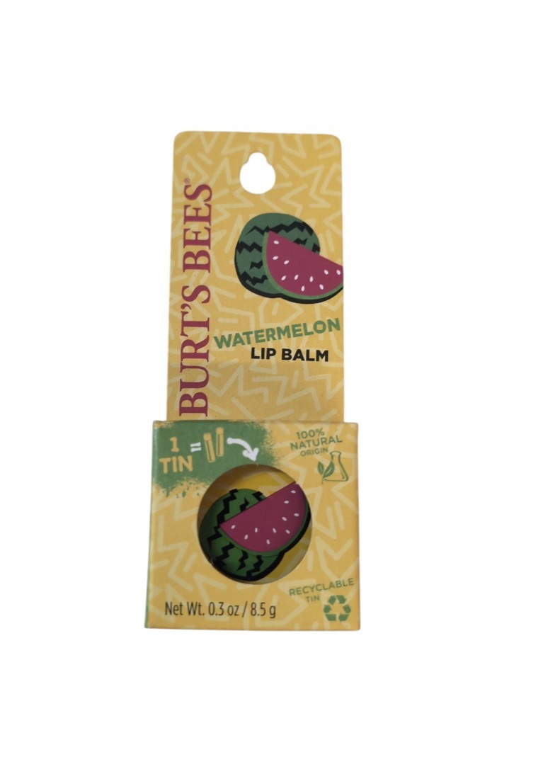 Watermelon Lip Balm Set - 12 Tin Containers, 0.3 Oz Each