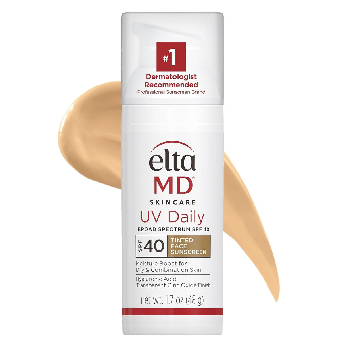 Tinted Facial Sunscreen SPF 40 - Broad Spectrum UV Protection 1.7oz
