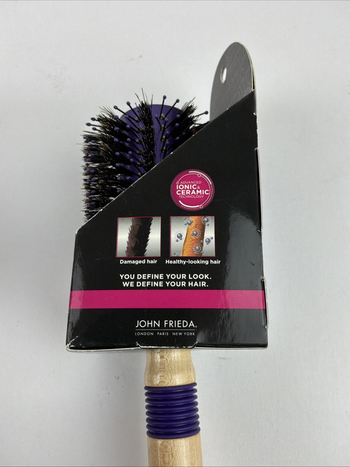John Frieda Frizz Ease Hair Styling Round Brush - Boar Bristle & Thermal