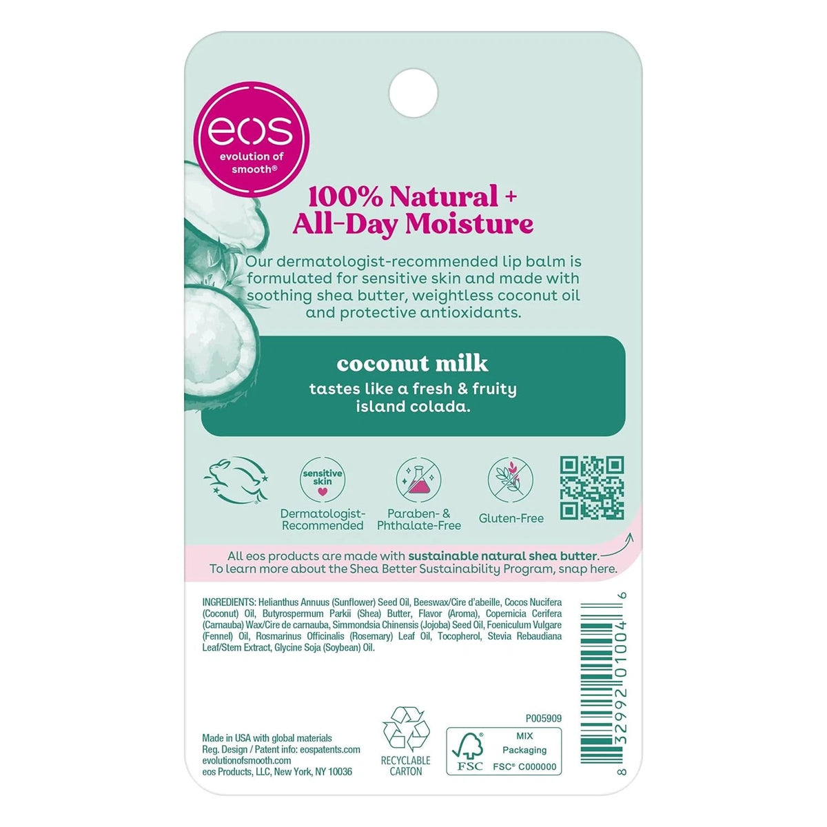 6 Pack Coconut Milk Lip Balm Spheres - Hydrating & Smooth Lips