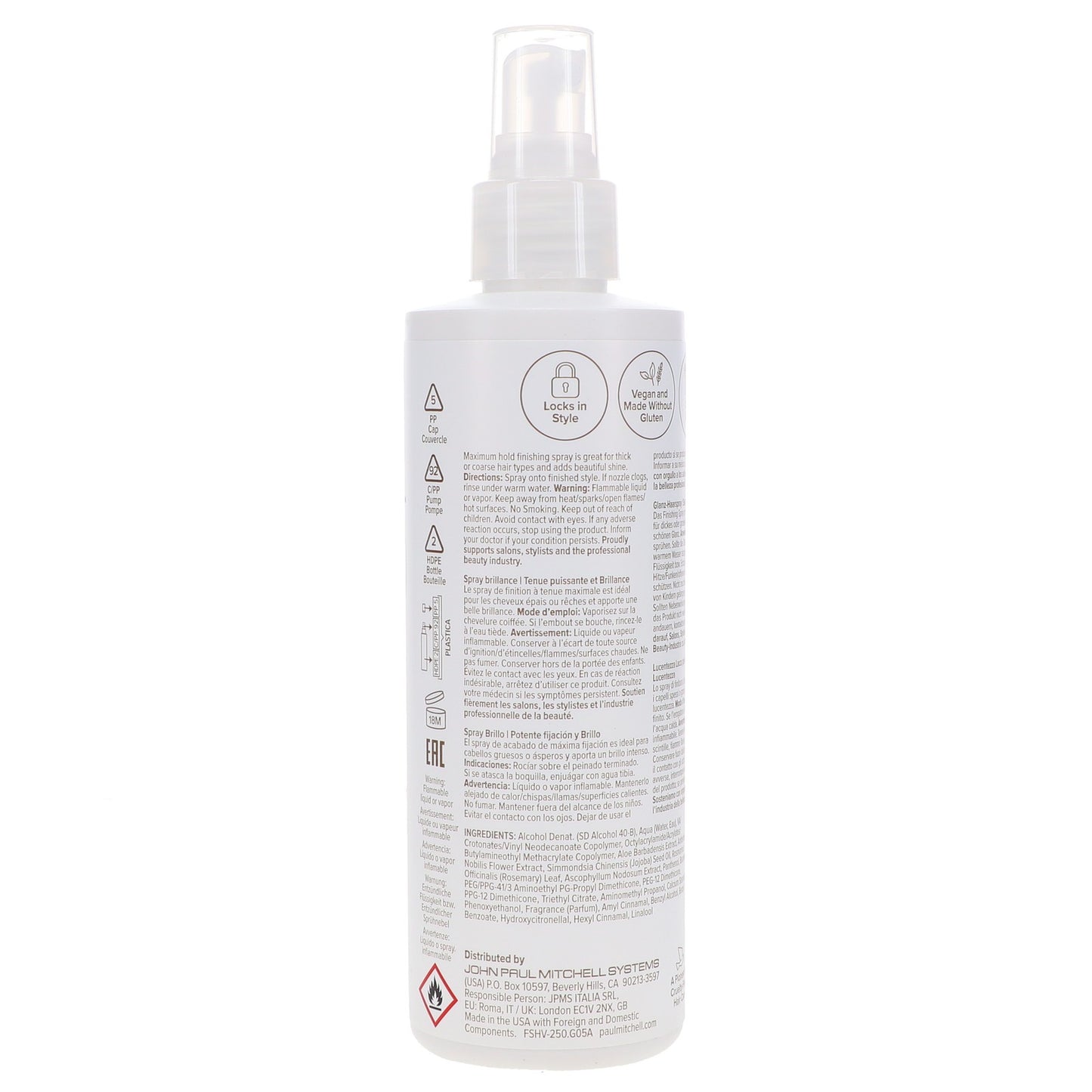 Paul Mitchell Firm Hold Freeze & Shine Hair Spray 8.5 oz - Strong Hold, Natural Gloss