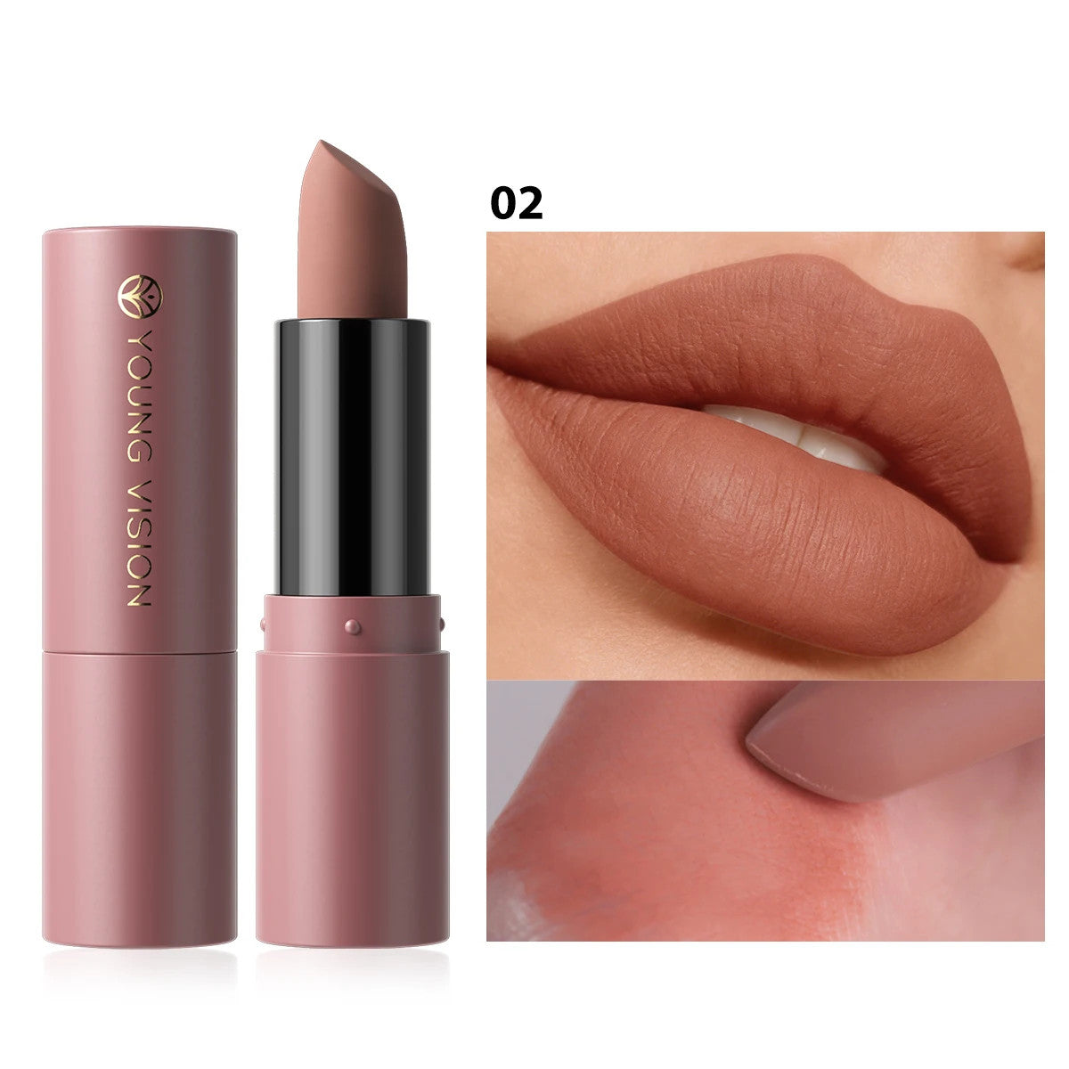 8 Color Velvet Matte Lipstick - Water-Resistant, Fade-Proof Lip Makeup