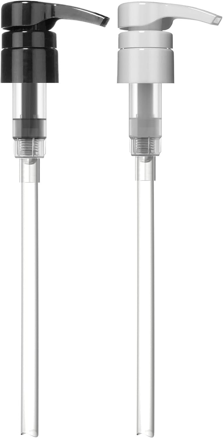 Professional Shampoo and Conditioner Dispenser Pumps - Black, 2-Pack