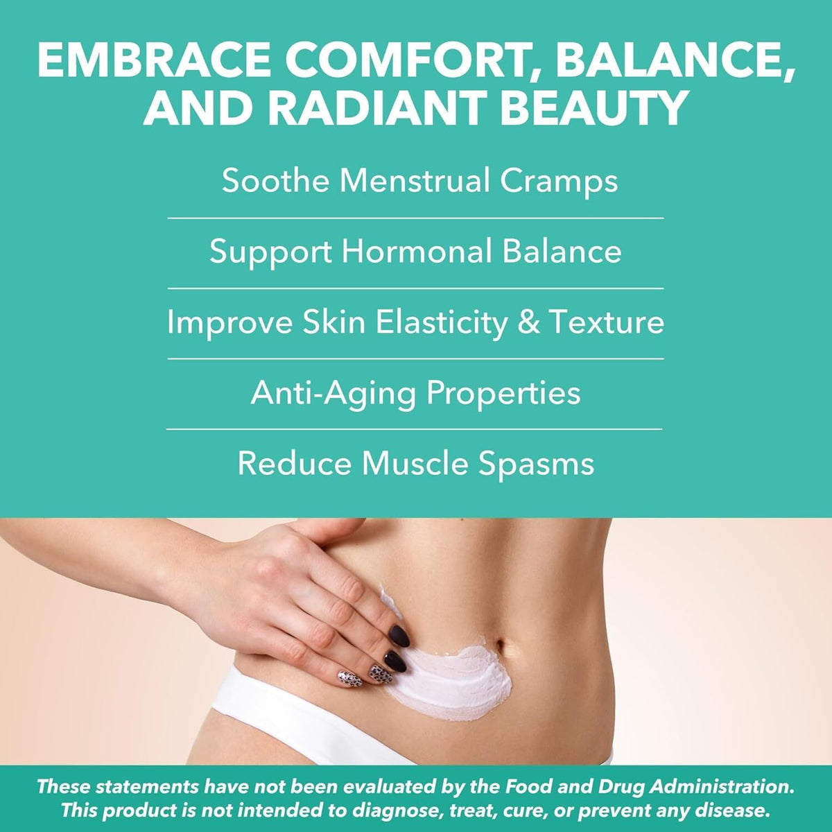 Wild Yam Root Cream for Menopause & PMS Support - 3.5 oz