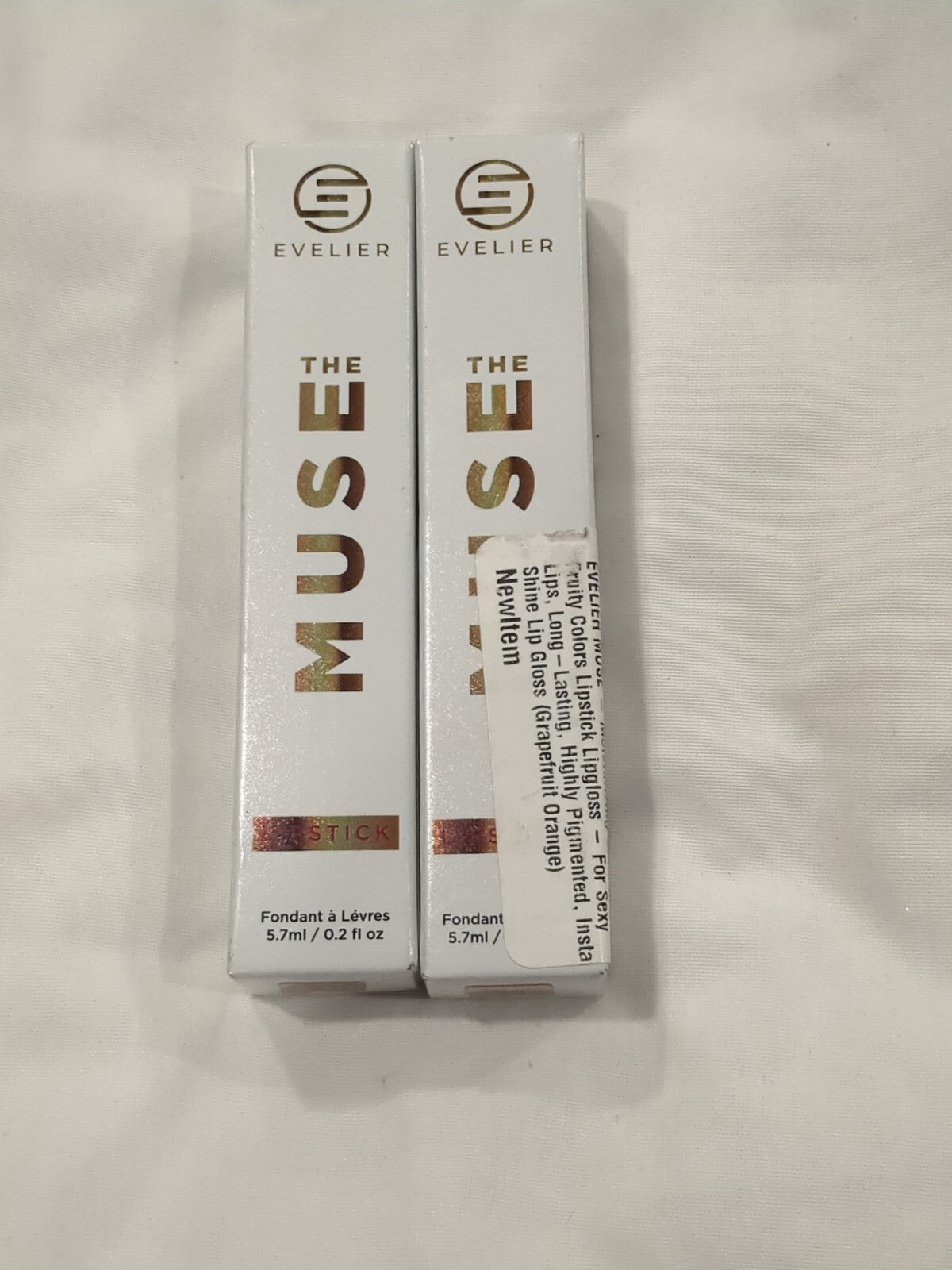 Lip Gloss Set 25 - Grapefruit Orange Flavored Hydrating Shine, 2 Pack