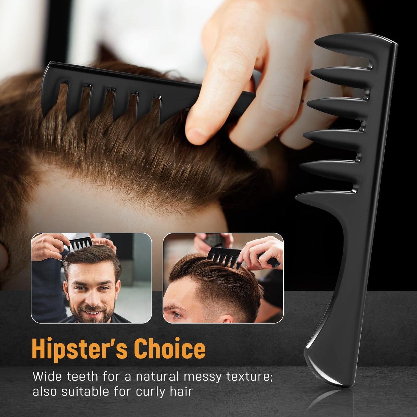 Men's Hair Styling Comb Set - Multifunctional Professional Grooming Tools