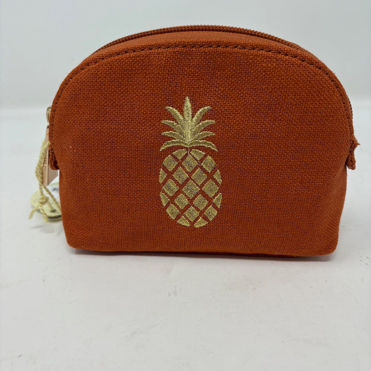Women’s Cosmetic Bag with Pineapple Linen Design - Spartina 449