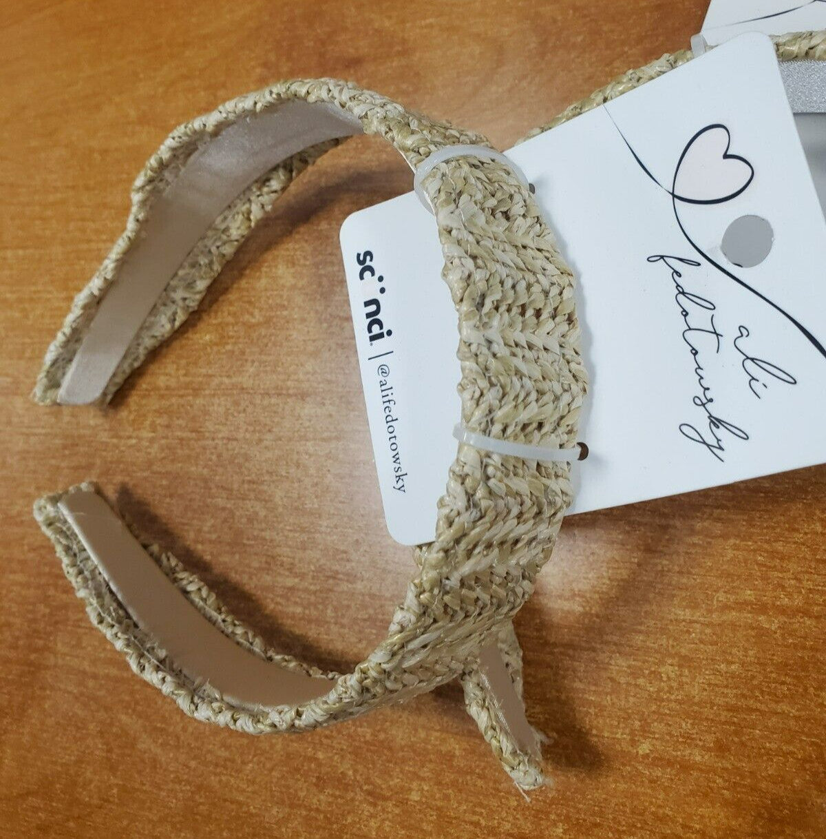 4 Pack: Scünci Ali Fedotowsky Bohemian Khaki Straw Headband
