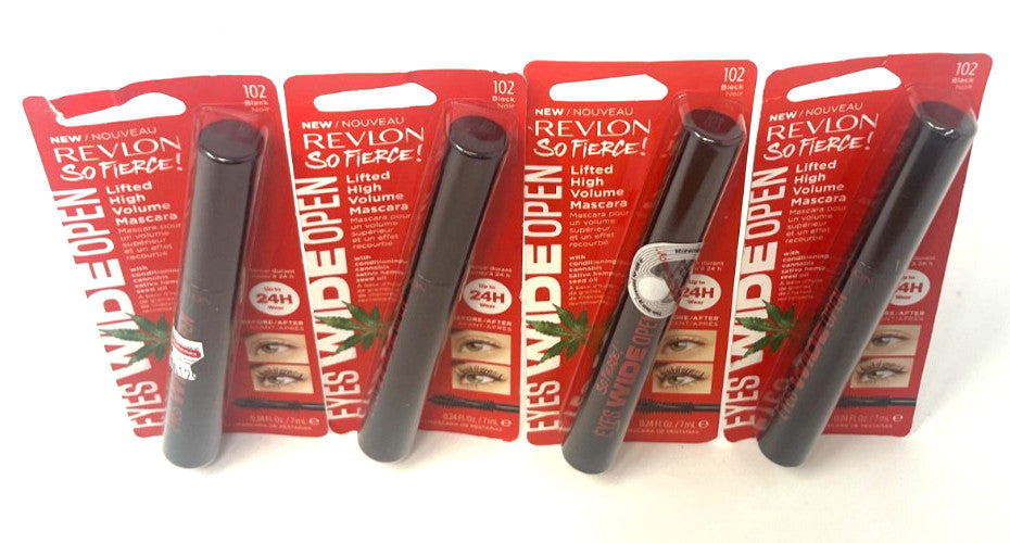 High Volume Mascara - Black, Sealed Set of 4 Revlon So Fierce