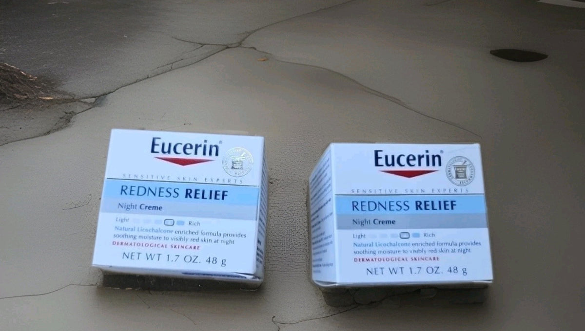 Eucerin Redness Relief Night Cream - Dermatological Skincare for Sensitive Skin 48g