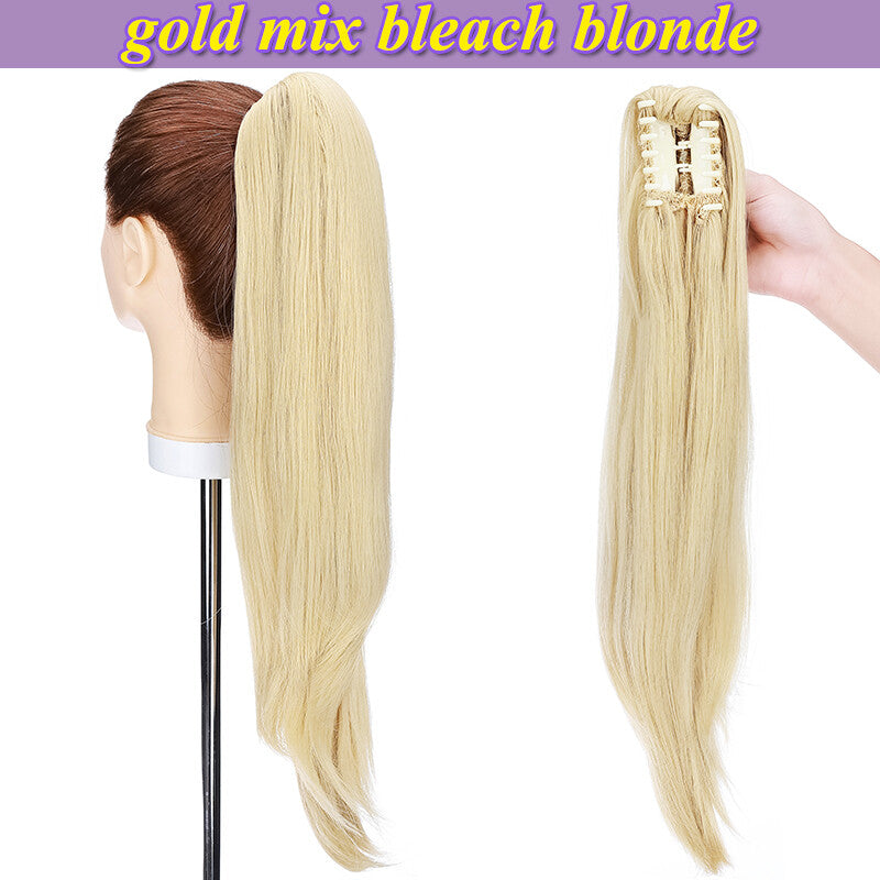 Extra Thick 12-Inch Clip-In Ponytail Hair Extension - Natural & Wavy