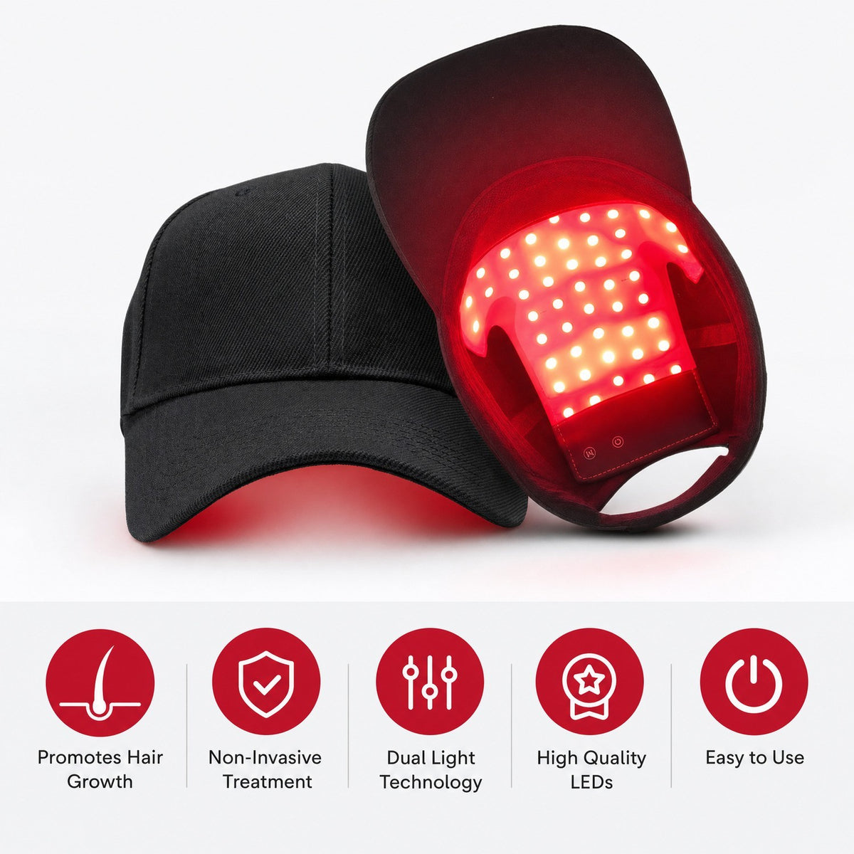 Red Light Therapy Hair Loss Treatment Cap – 660nm LED