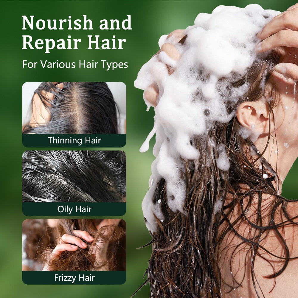 Hair Growth Shampoo Bar with Usman Grass for Thinning Hair & Oily Scalp - Natural & Eco-Friendly