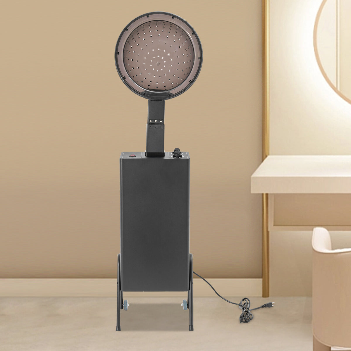 Salon Hair Dryer with Adjustable Temperature 1200W Freestanding Hair Styling Machine