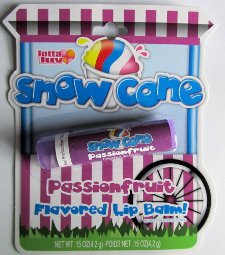 Snow Cone Passion Fruit Lip Balm - Moisturizing Lip Treatment, 0.15oz