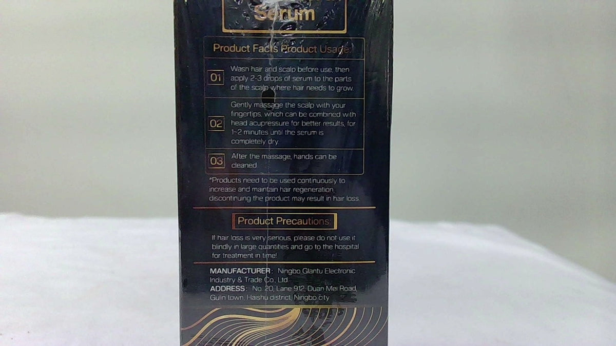 5% Minoxidil Hair Growth Serum, (2 PACK) Natural Biotin Oil For Men