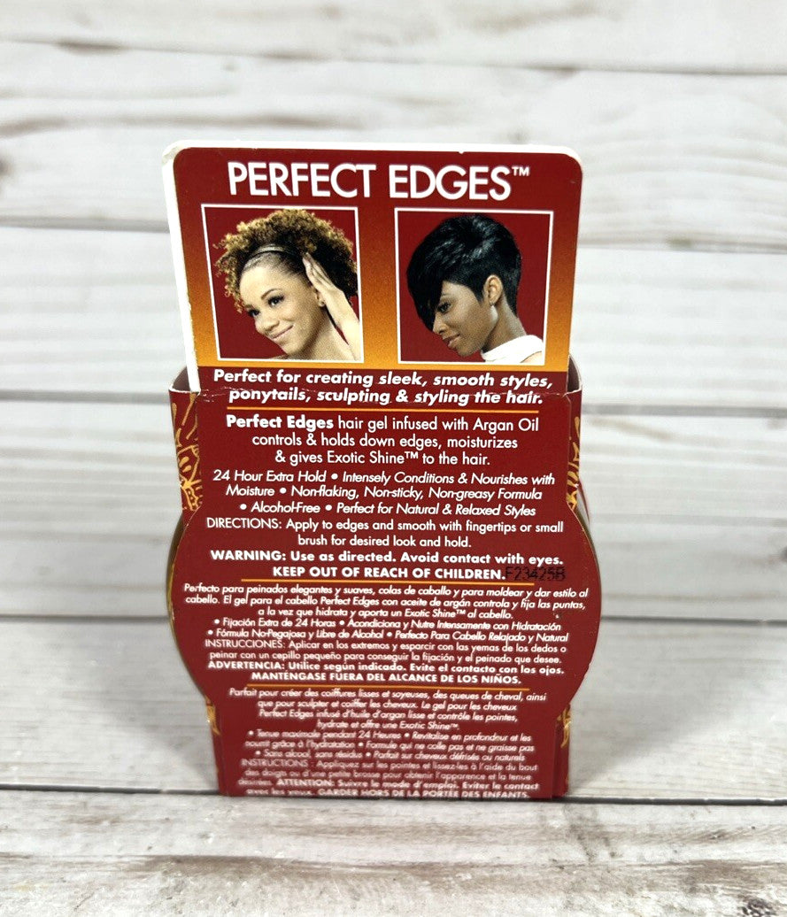 Argan Oil Perfect Edges Hair Gel Extra Hold 2.25oz - 3 Pack
