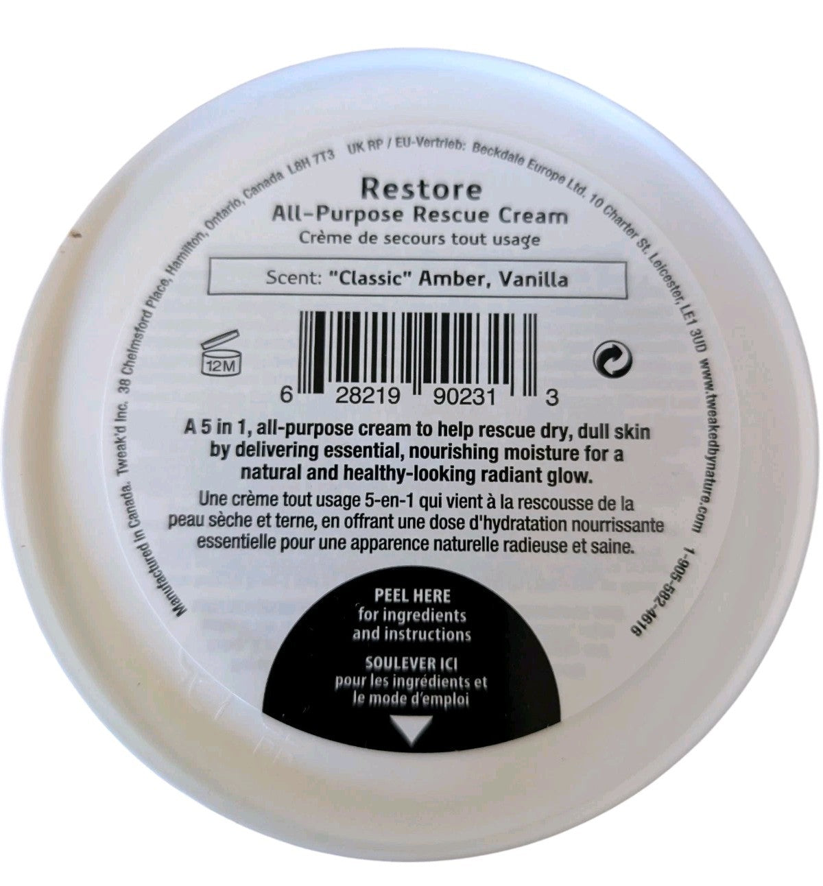Rescue Cream Moisturizer 15.75 oz - Classic Amber