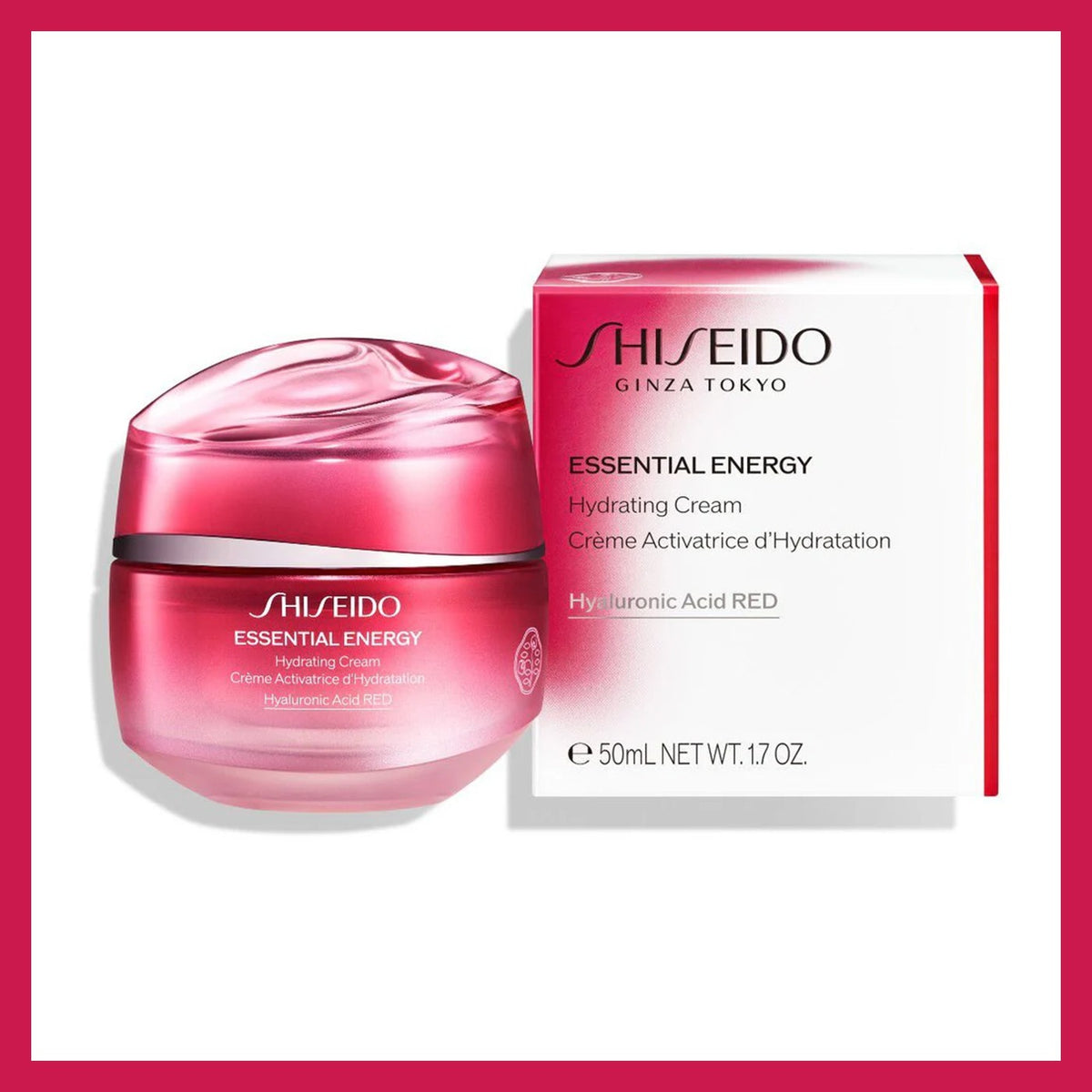 Hydrating Face Moisturizer with Hyaluronic Acid - 50ml / 1.7oz for Dry Skin