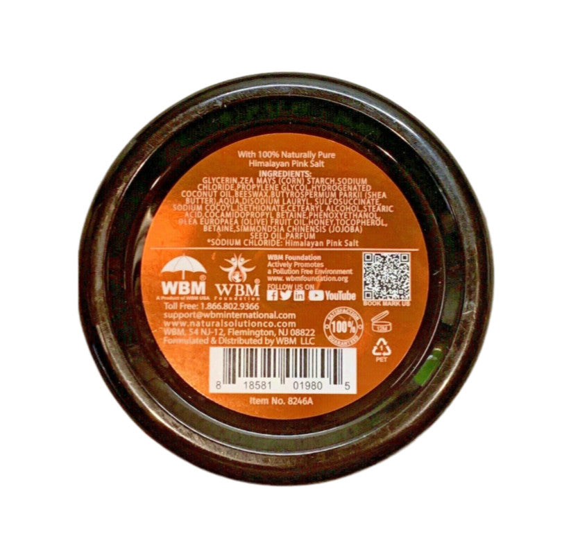 Natural Solution Himalayan Pink Salt Body Scrub with Honey 12.3oz