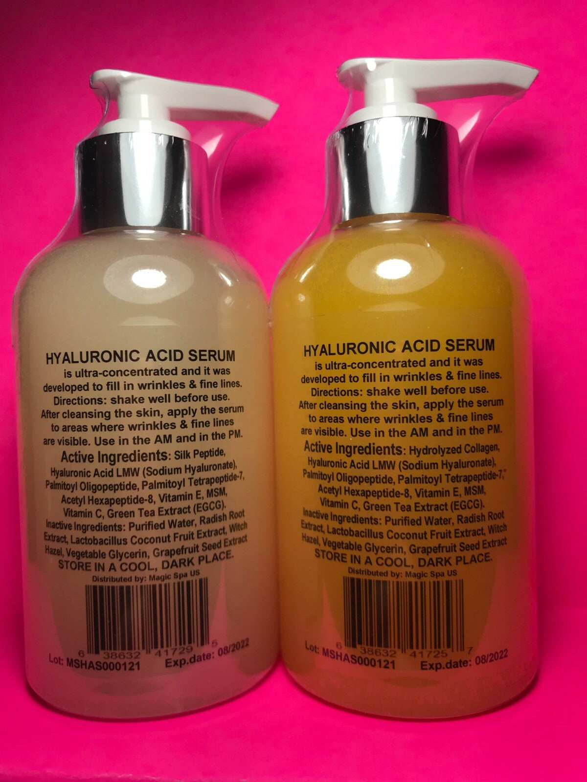 Hyaluronic Acid Serum Duo - Collagen & Silk Peptide, 6 fl oz