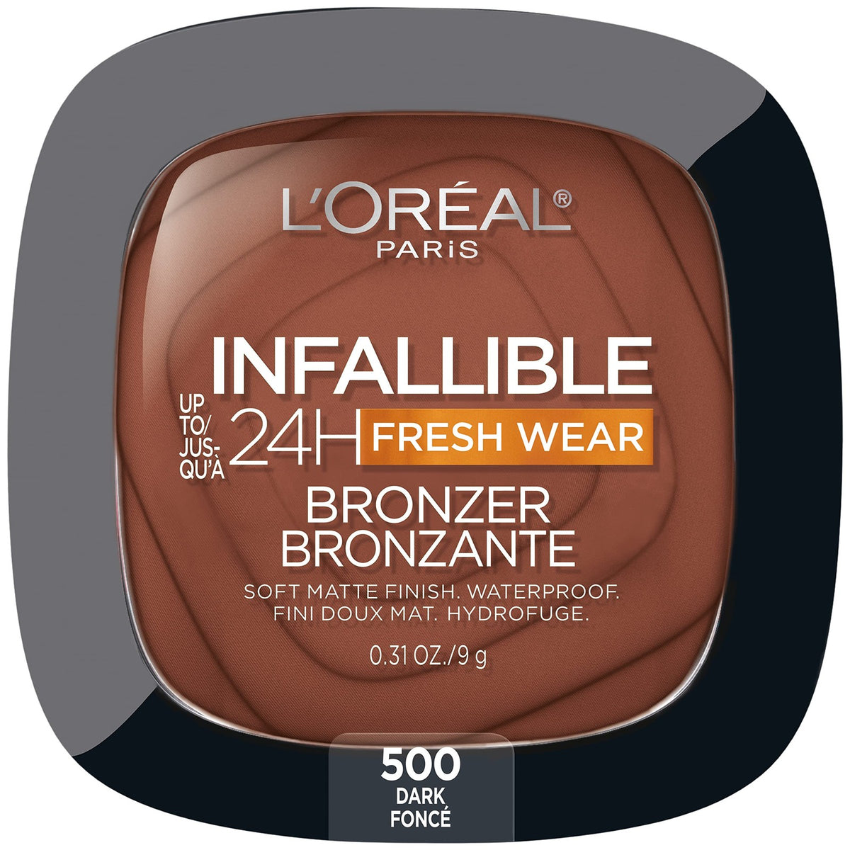 L'Oreal Paris Infallible Soft Matte Bronzer Set of 2 - 500 Dark, Longwear Face Makeup