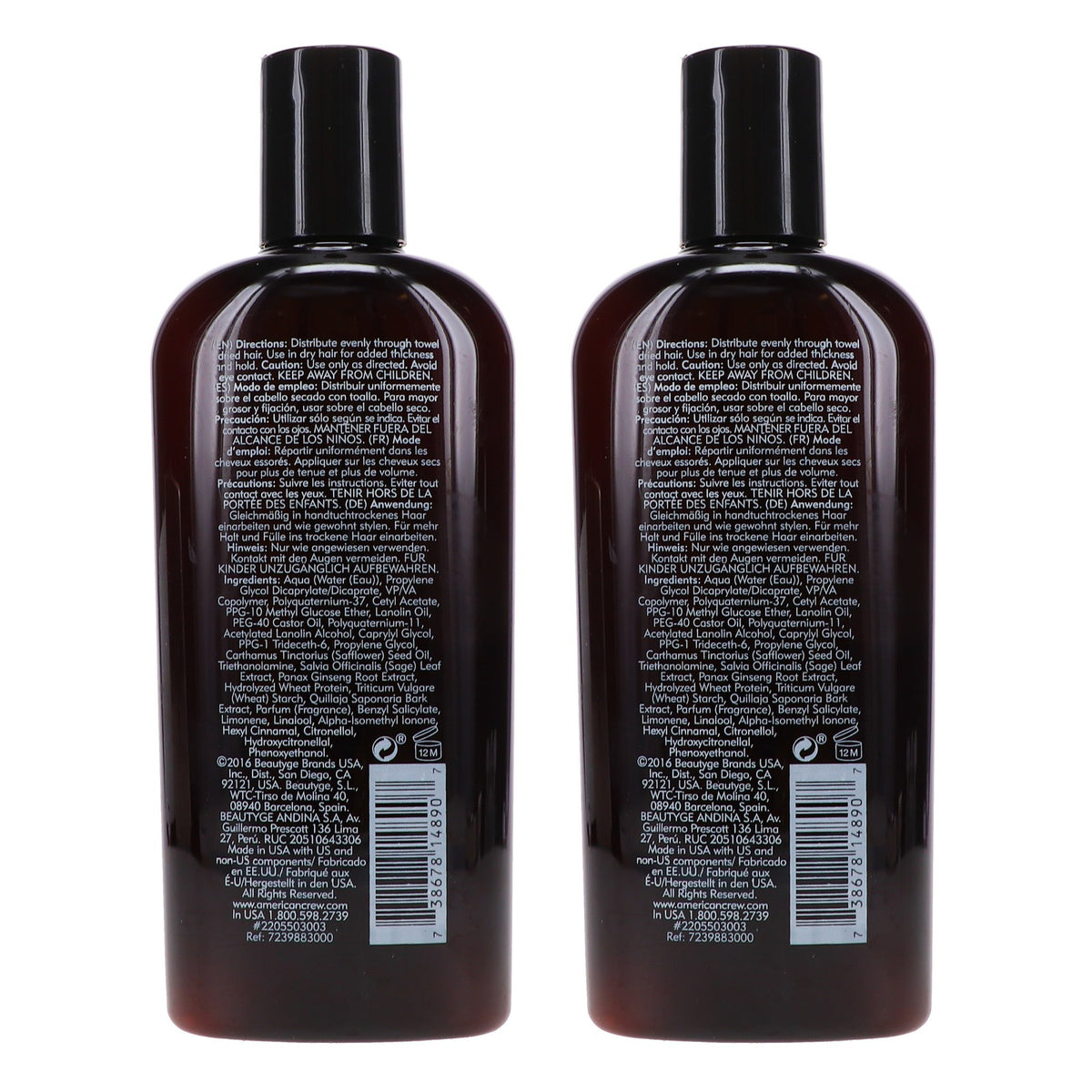 American Crew Light Hold Texture Lotion - 8.4 oz Pack of 2 for Men