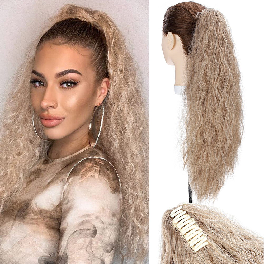 Thick Clip-In Ponytail Hair Extension Wavy Natural Look - All Colors