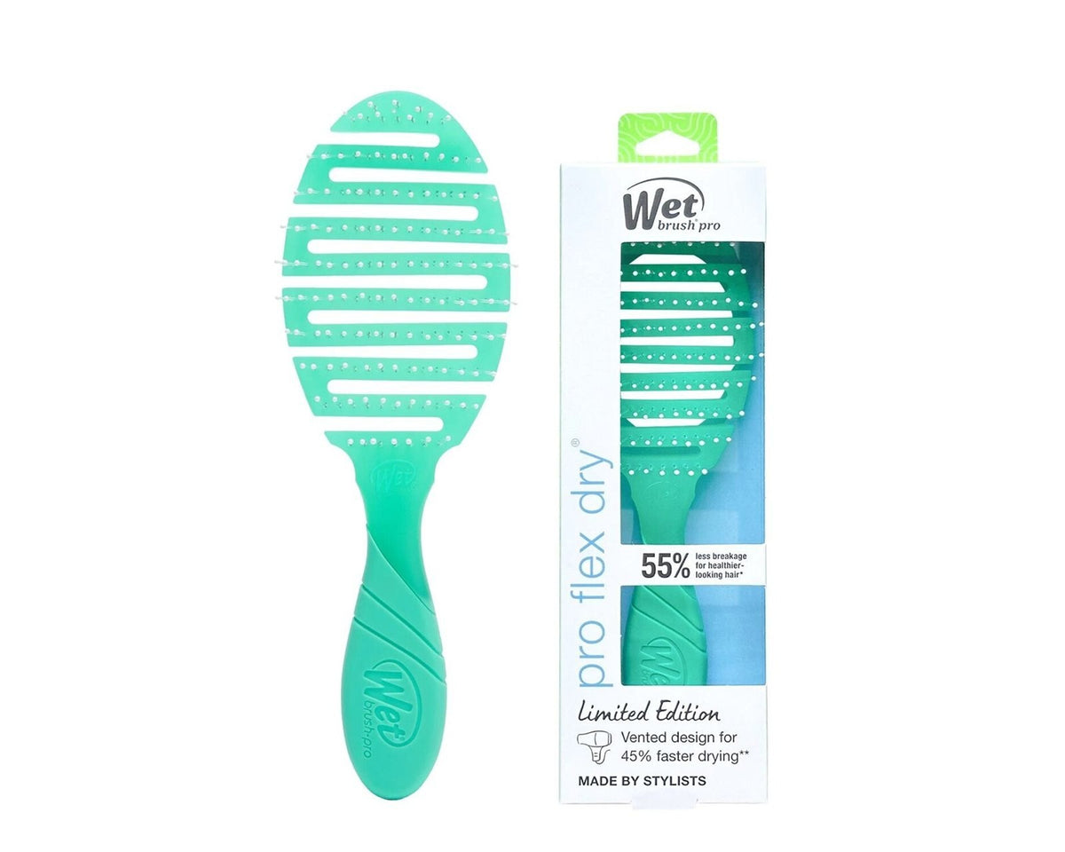 Wet Brush Pro Flex Dry Vented Hairbrush Neon Green - Detangler & Styling