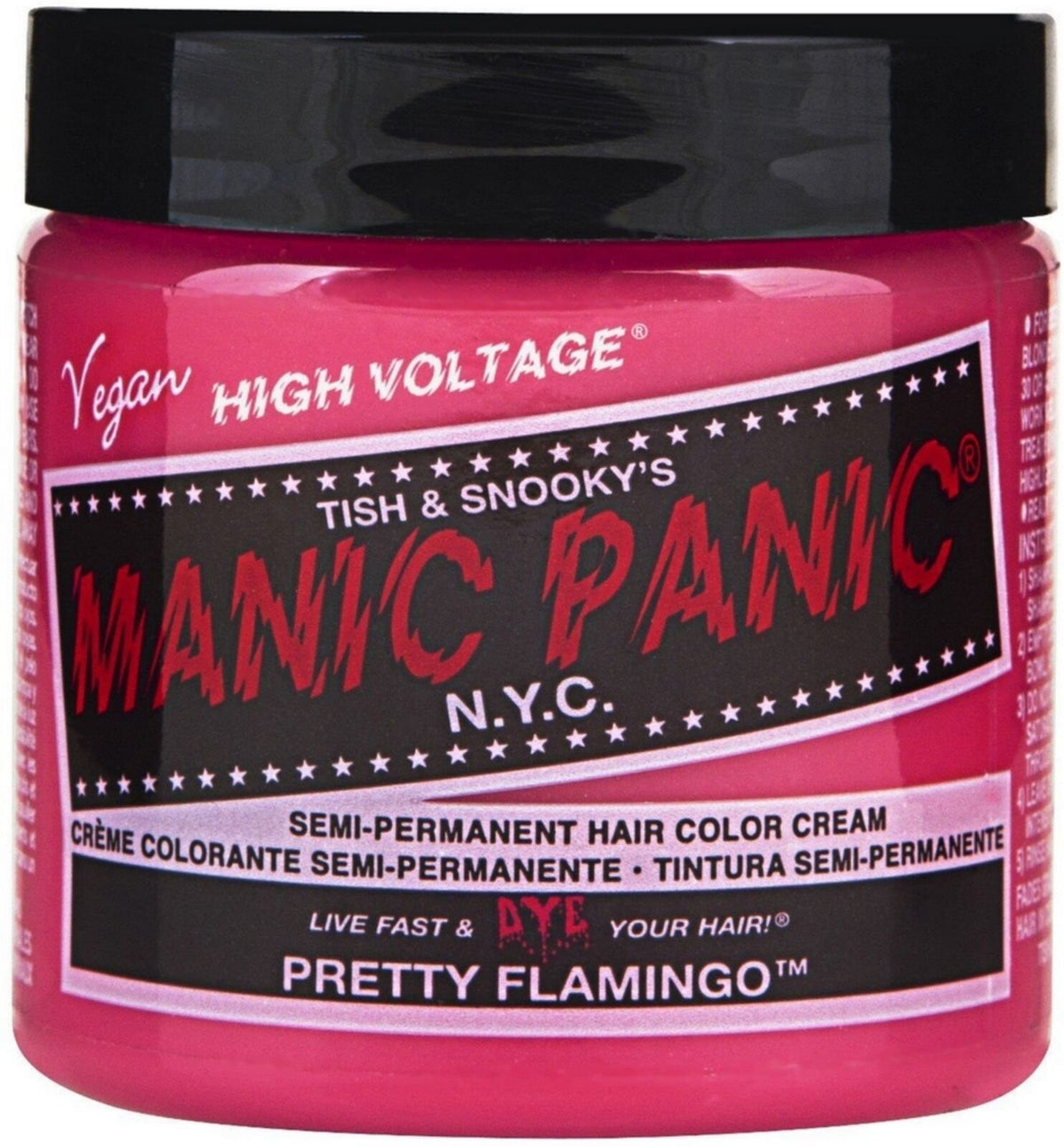 Semi-Permanent Hair Color Cream - Pretty Flamingo 4oz