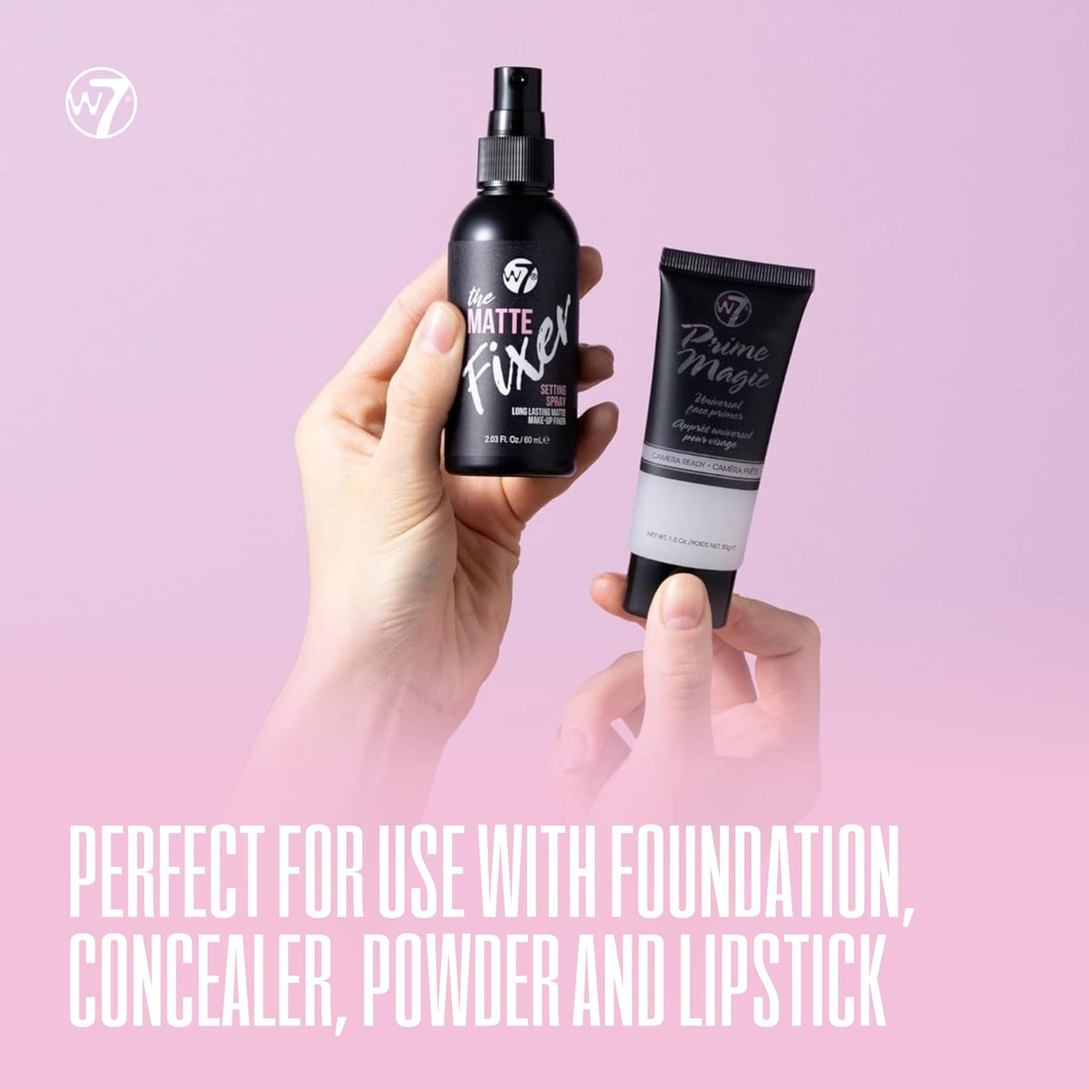 Matte Primer & Setting Spray Duo - Vegan Makeup Base & Finisher