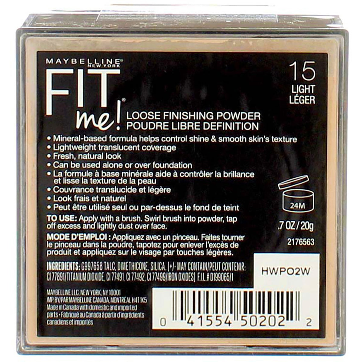 Maybelline Fit Me Loose Finishing Powder Light 15 - Face Setting & Matte Finish