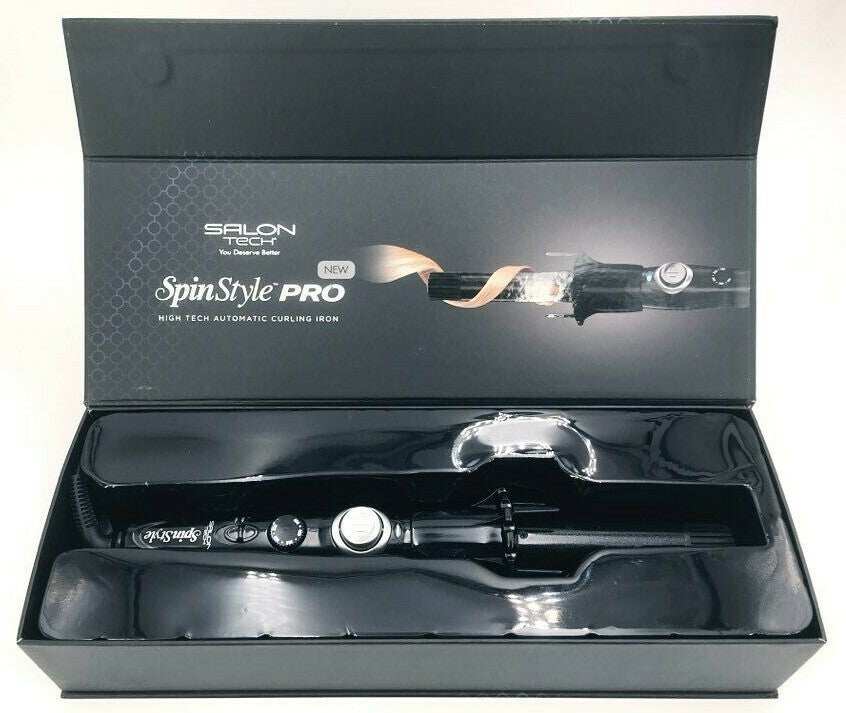Salon Tech SpinStyle Pro Auto Curling Iron 1 Inch - Fast & New
