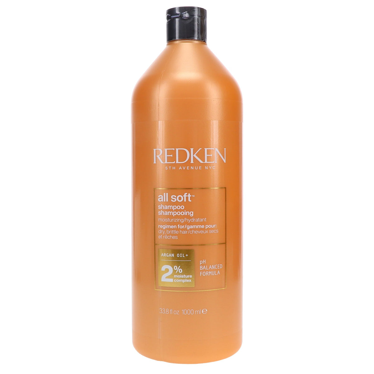 Redken All Soft Shampoo 33.8 oz - Nourishing Hair Care for Soft, Shiny Hair