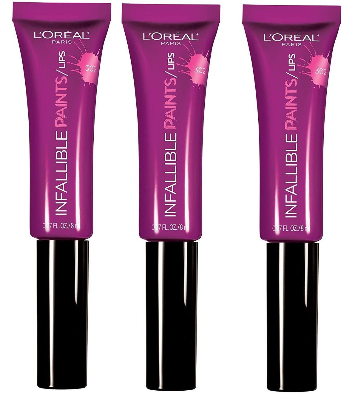 Lip Gloss Set - High Pigment Liquid Lipstick with Precise Applicator, 3 Pack