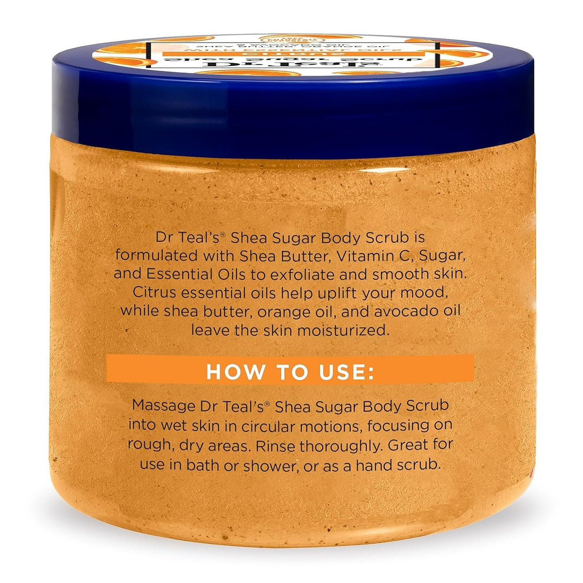 Dr Teal's Shea Sugar Body Scrub Vitamin C Exfoliator 19oz - Lot of 3