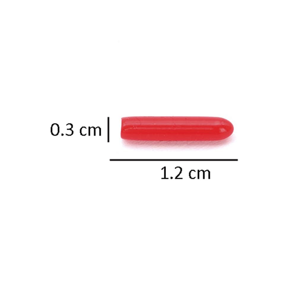 100 Pieces Red Silicone Eyelash Tweezers Tip Protectors - Eyelash Grafting Accessories