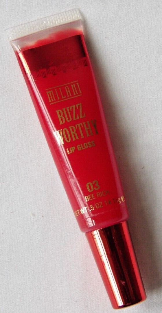 Milani Buzz Worthy Lip Gloss #3 Bee Rich 0.5 oz Cruelty-Free Lip Makeup