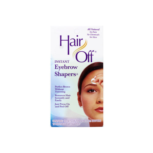 Hair Removal Eyebrow Shapers 6-Pack Pre-Cut Instant Hair Off Mistake-Proof