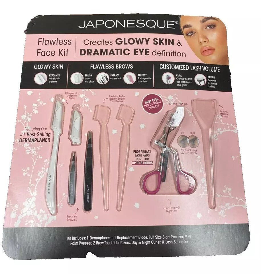 Japonesque Flawless Face Makeup Kit - 8-Piece Professional Set