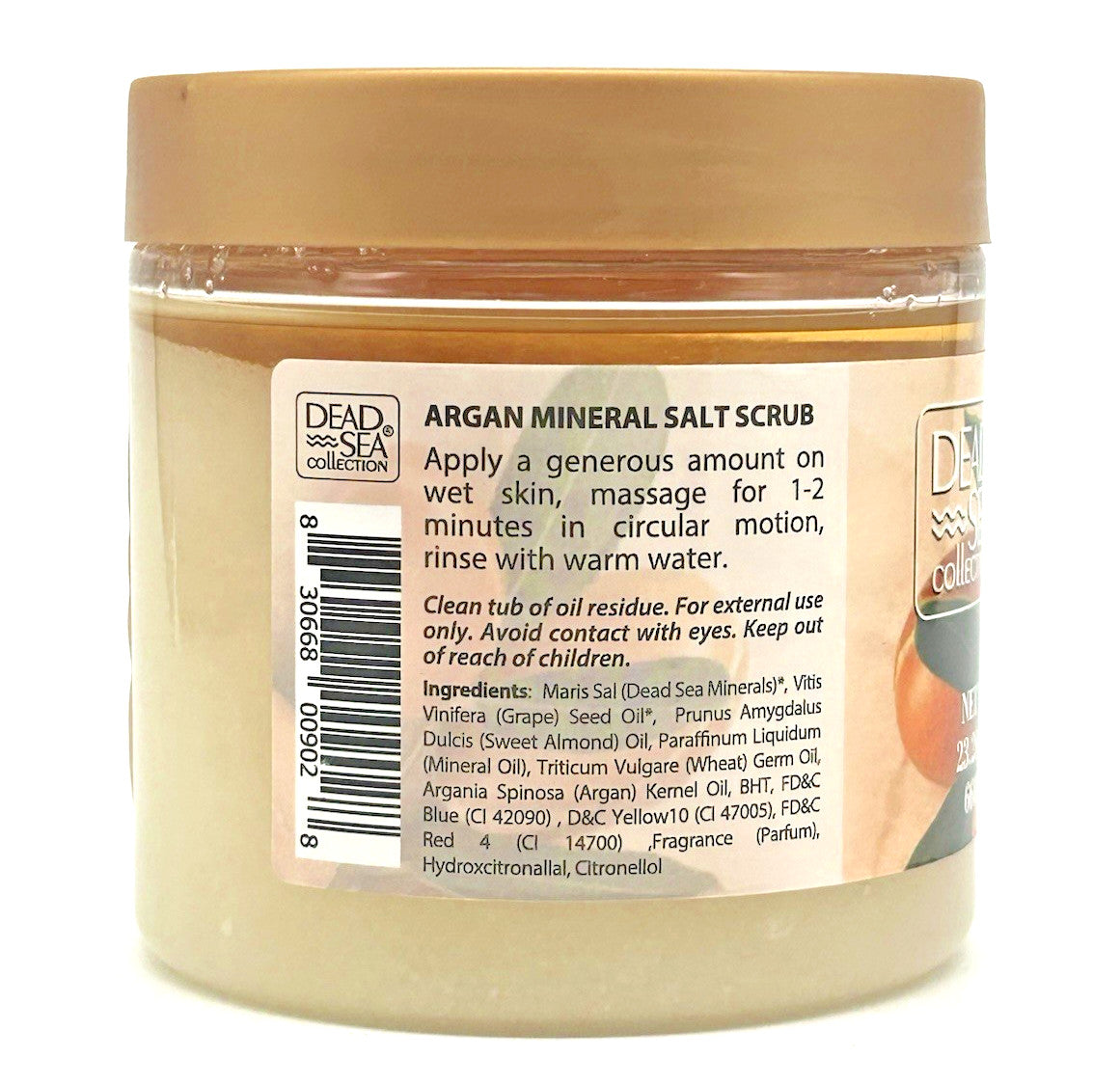 Dead Sea Collection Argan Exfoliating Glow Mineral Salt Scrub (23.28