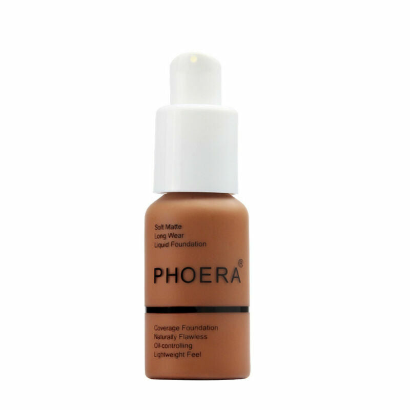 Full Coverage Liquid Foundation Makeup - Long-Lasting, Brightening, Oil Control