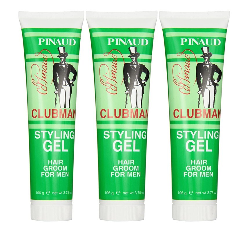Men's Hair Styling Gel - 3 Tubes, 3.75 oz Each, Grooming & Hold