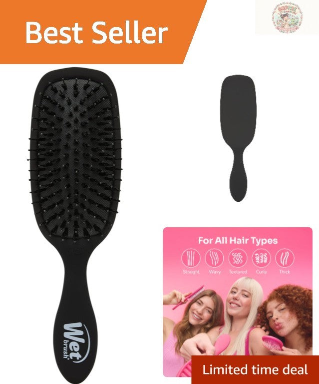 Detangling Hair Brush for All Hair Types - Smoother, Shinier Hair Black Frost