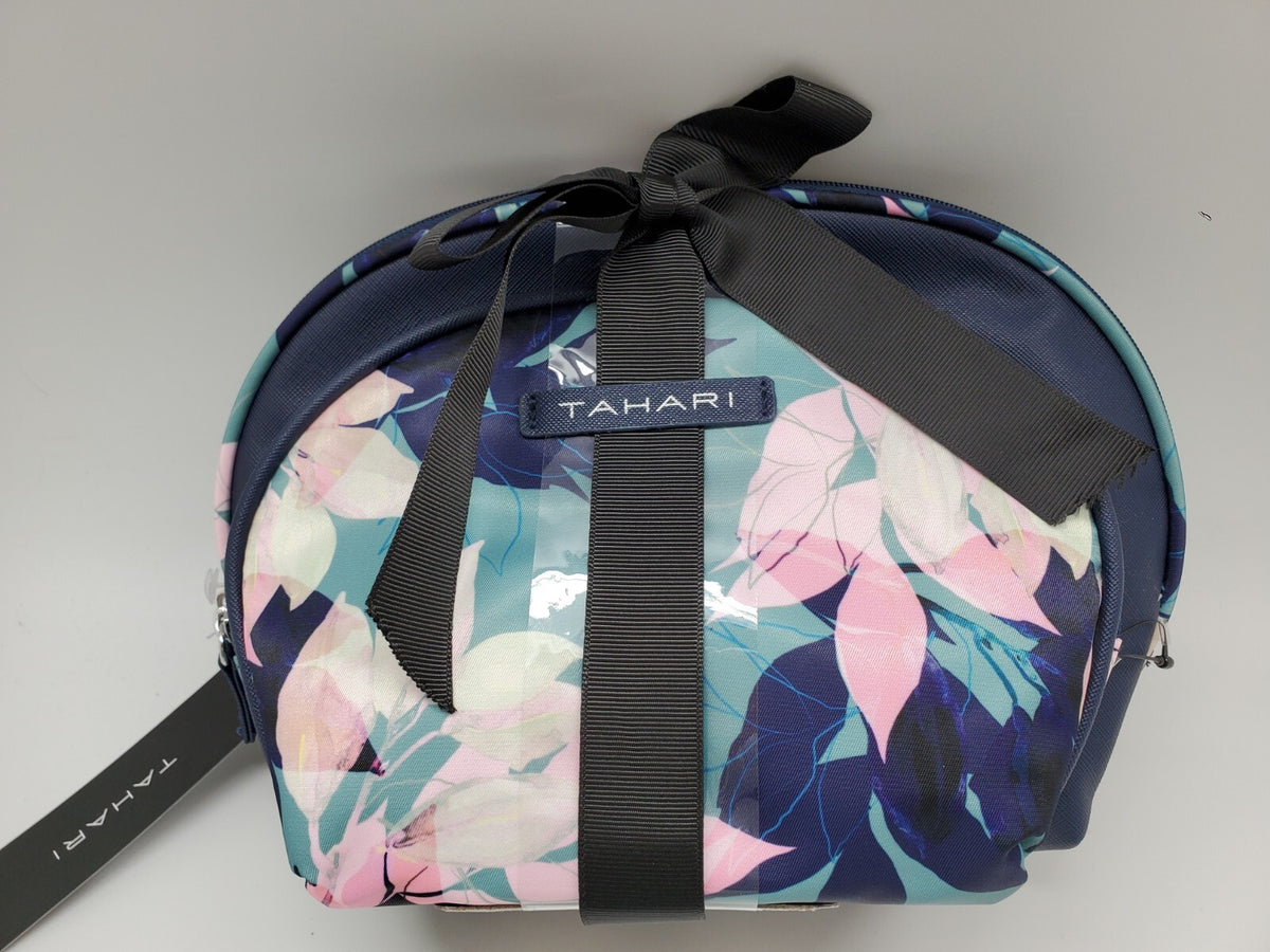 Multicolor Floral Travel Cosmetic Bag Set - Makeup Case & Pouch