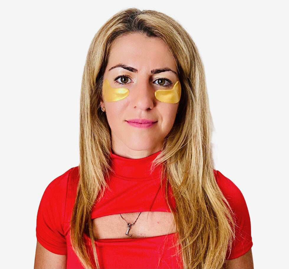 Gold Collagen Eye Mask Patches for Dark Circles & Anti-Aging - 10 Pairs